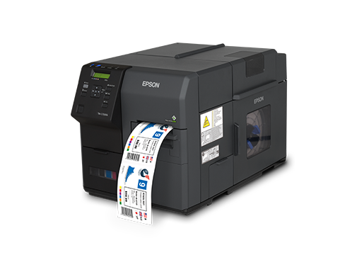 愛(ài)普生（EPSON） TM-C7520G彩色標(biāo)簽打印機(jī) 工業(yè)級(jí)噴墨不干膠打印機(jī) 條碼打印機(jī) 高清 TM-C7520G標(biāo)配+原裝回卷器